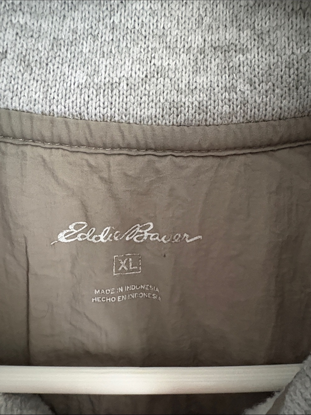 Eddie Bauer half zip fleece lined sweater pull over - Picture 2 of 8